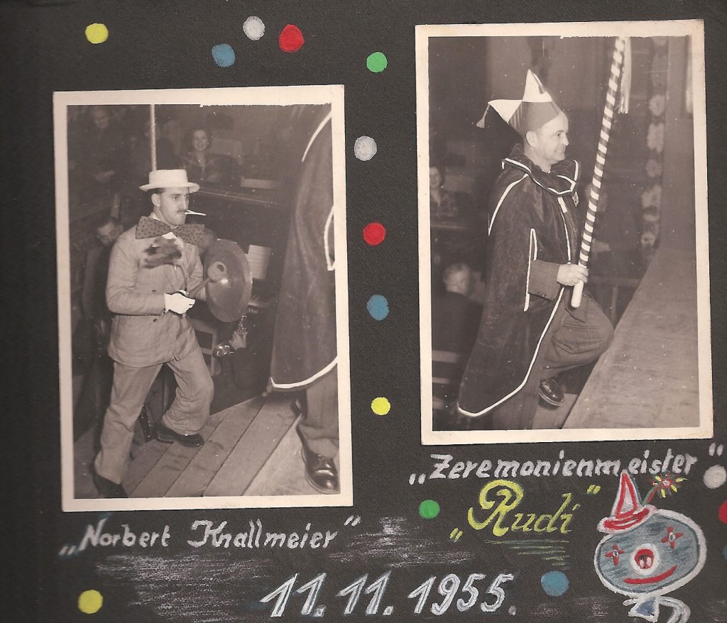 EKG am 11.11.1955: "Norbert Knallmeier" und der "Zeremonienmeister "Rudi"