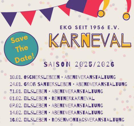 Veranstaltungen Saison 2025/2026